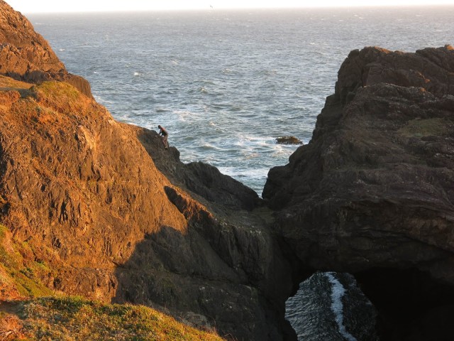 Indian Sands Arch at Sunset