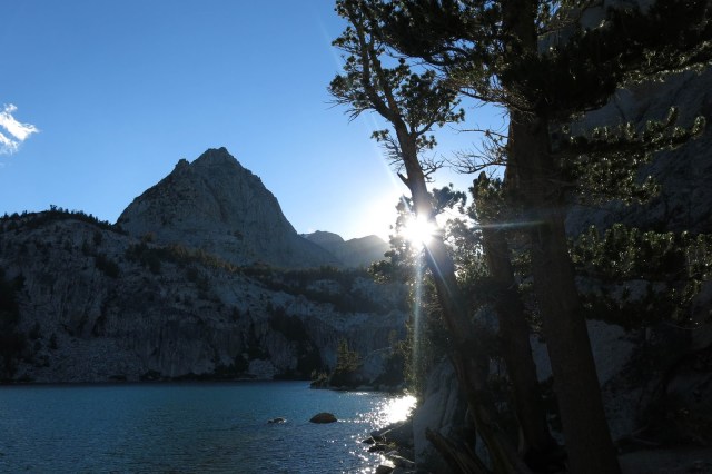Sundown at Lower Lamarck Lake