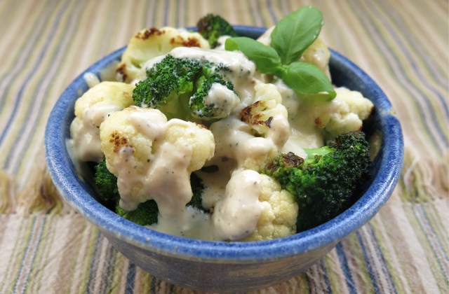 Saucy Broccoli-Cauliflwer Bowl