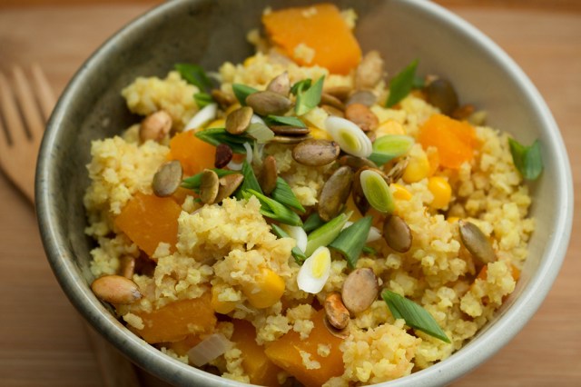 Butternut Squash and Millet Pilaf
